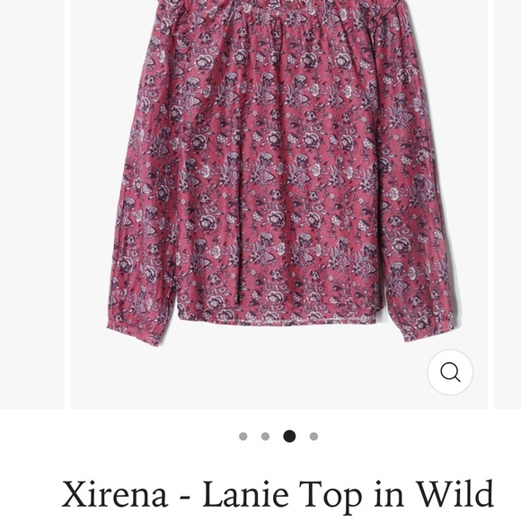 Xirena Lanie block print top in wild rose size XS - Picture 9 of 9
